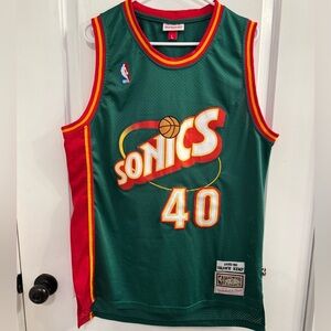 Mitchell & Ness Shawn Kemp Seattle SuperSonics 95/96 Hardwood Classics Jersey